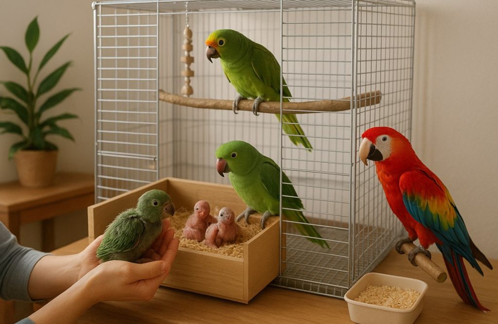 14 نکته ضروری برای پرورش و تکثیر طوطی سانان در خانه 2 پرورش و تکثیر طوطی سانان